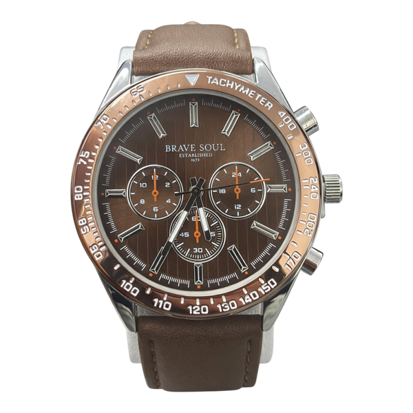 Mens Brave Soul Watch Copper Drive