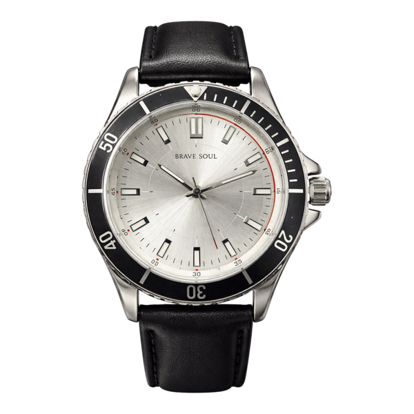 Mens Brave Soul Watch Silver Tide