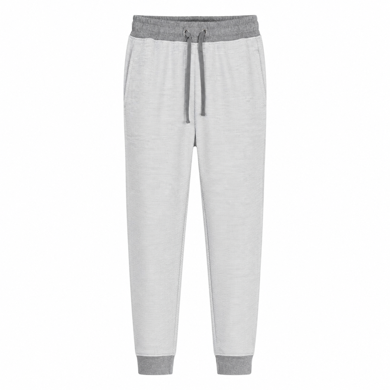 Men’s Casual Grey Stripe Joggers