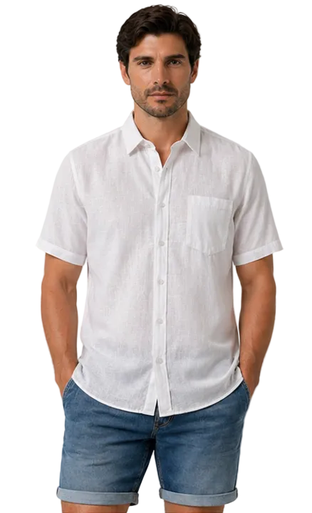 Men’s lightweight summer shirt short sleeve casual style
