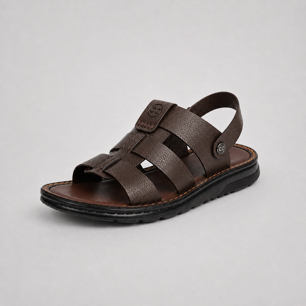 Men's Comfort Fit Brown Sandals