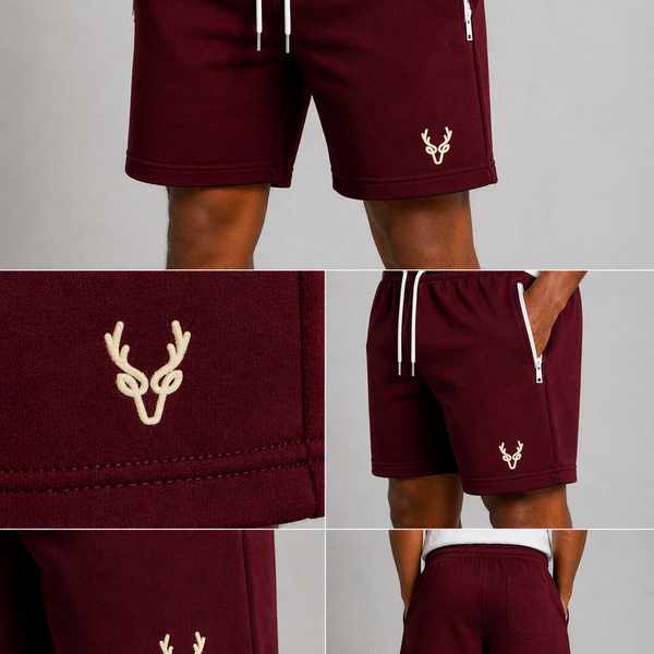 Men's J.J. Willis Jersey Shorts (Burgundy)