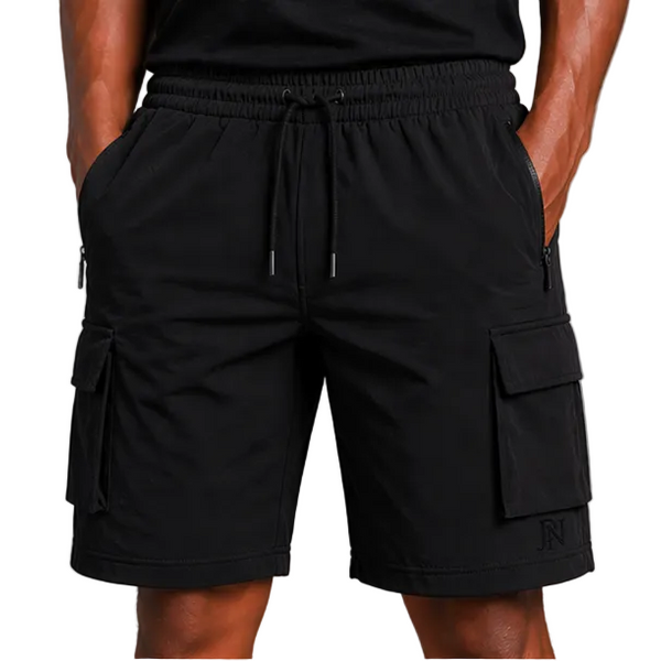 Men's JDN Cargo Shorts Denail (Black)