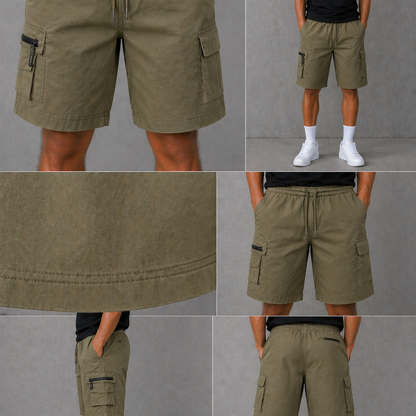 Men's JDN Cotton Cargo Shorts (Khaki)
