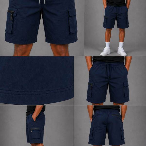 Men's JDN Cotton Cargo Shorts (Navy)