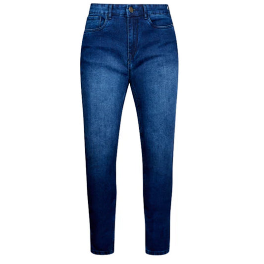 Men's JDN slim fit jeans in dark denim blue with classic five-pocket design and button fastening