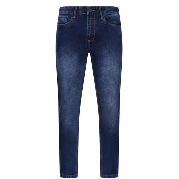 Men's JDN Branded Slim Fit Jeans - Stone Wash