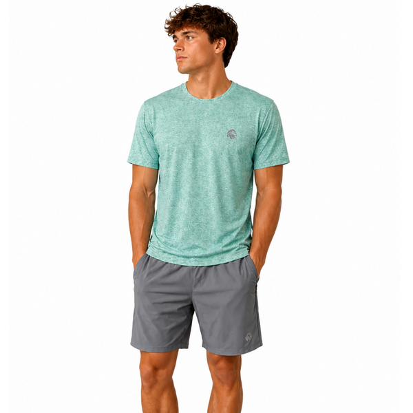 Men's JDN Performance T-Shirt And Shorts Set (Green)