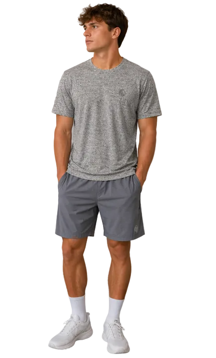 Men’s Performance Short Set – Lightweight Breathable Gym T-Shirt & Shorts Outfit