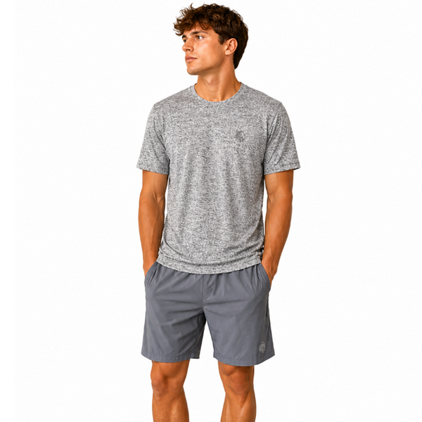 Men's JDN Performance T-Shirt And Shorts Set (Grey)