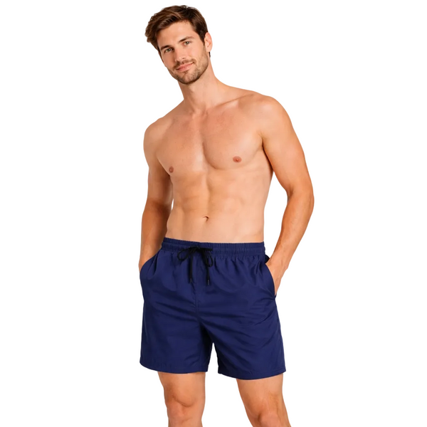 Men's Plain Navy Swim Shorts