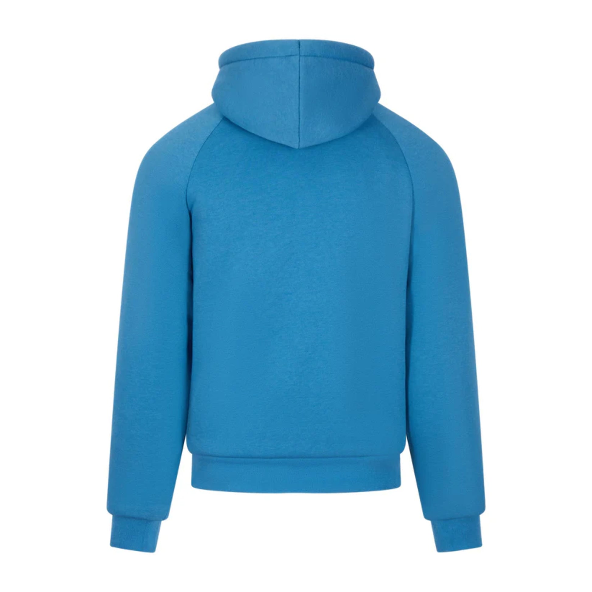 Men's JDN thick fleece-lined tracksuit in blue – full zip hoodie and joggers set with soft interior for winter warmth