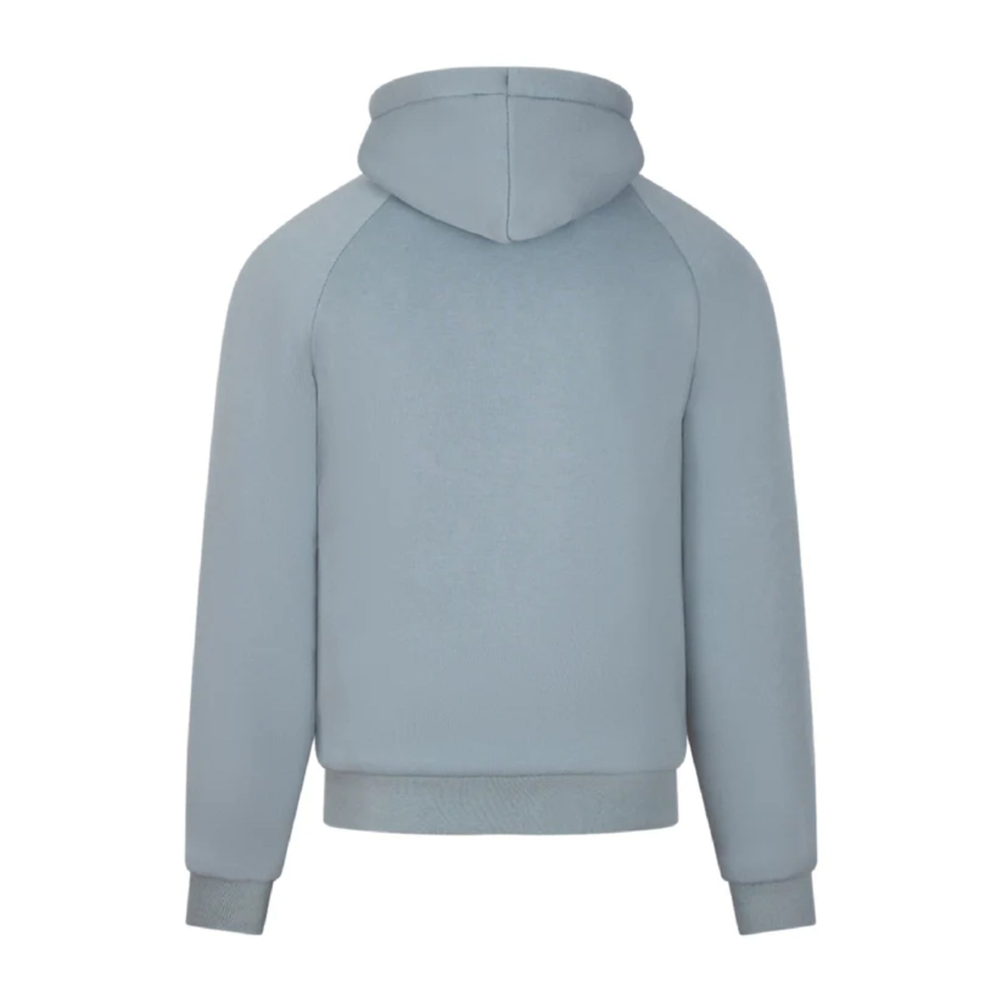 Men's JDN thick fleece-lined tracksuit in light grey – full zip hoodie and joggers set with soft interior for winter warmth