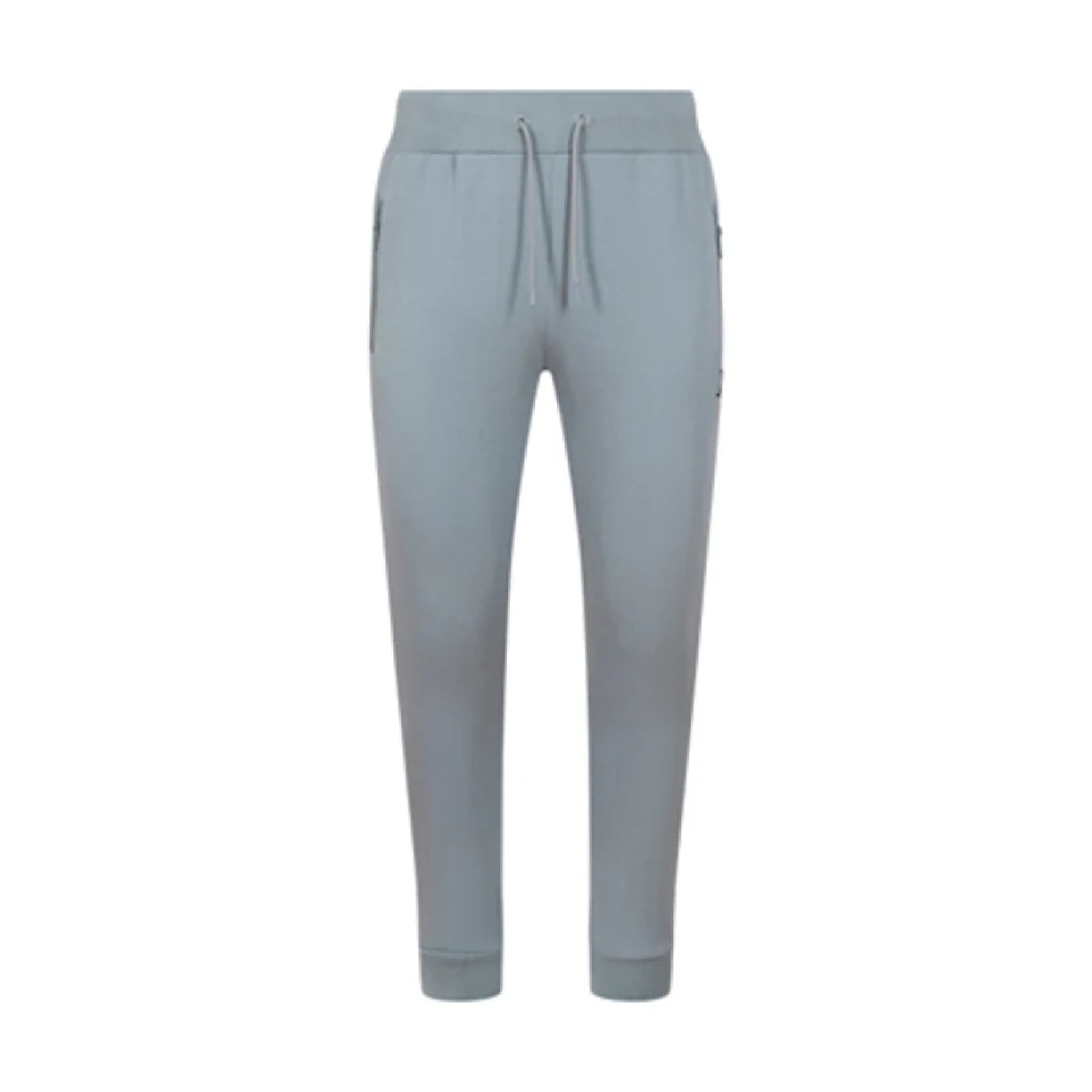 Men's JDN thick fleece-lined tracksuit in light grey – full zip hoodie and joggers set with soft interior for winter warmth