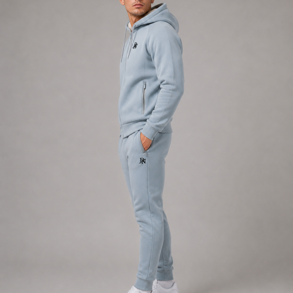 Men's JDN Branded Premium Thick Fleece Lined Tracksuit (Grey)