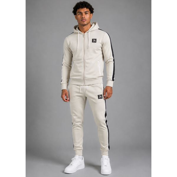 Men's JDN Classic Full Zip Tracksuit (Beige)