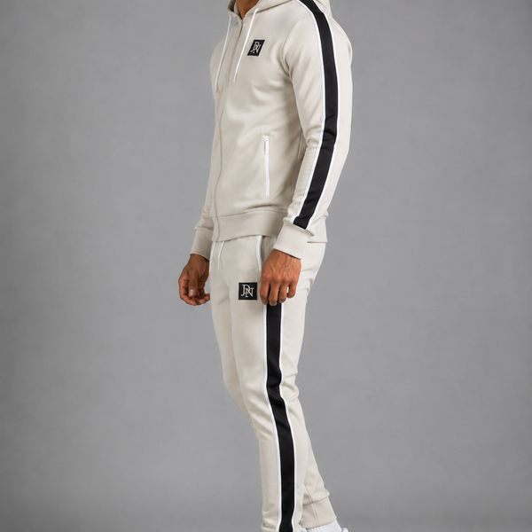 Men's JDN Classic Full Zip Tracksuit (Beige)