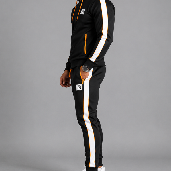 Men's JDN Classic Full Zip Tracksuit (Black)