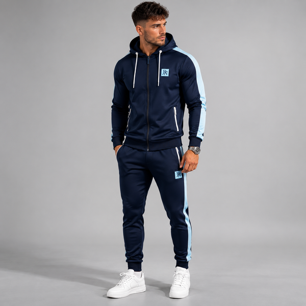 Men's JDN Classic Full Zip Tracksuit (Navy)