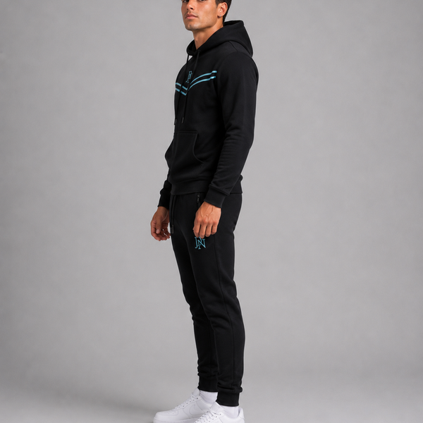 Men's JDN Branded Chevron Elite Tracksuit - Black