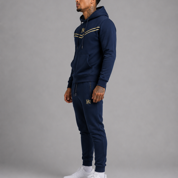 Men's JDN Branded Chevron Elite Tracksuit - Navy