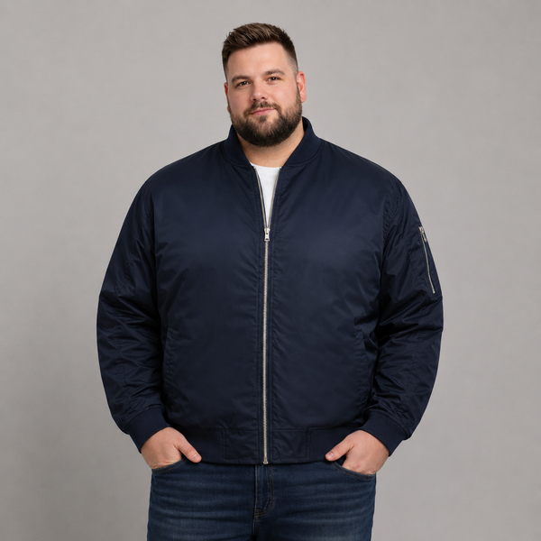 Men's Navy MA1 Bomber Jacket