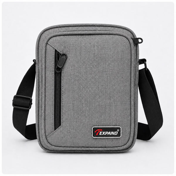 Mens Multi-pocket CrossBody bag Grey