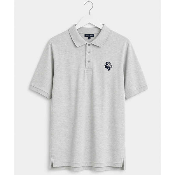 Men's Signature Logo Pique Polo (Grey)