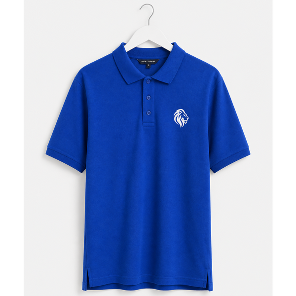 Men's Signature Logo Pique Polo (Royal Blue)