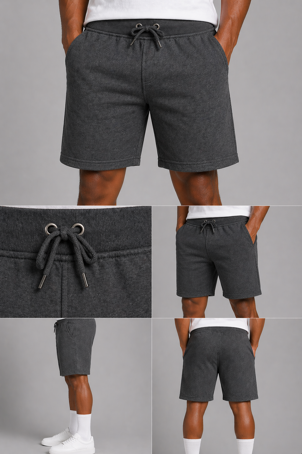 Shop men’s cotton lounge shorts with a soft feel, adjustable drawstring waist, and modern fit. Perfect for relaxing, gym, or everyday wear. Available in multiple colours.