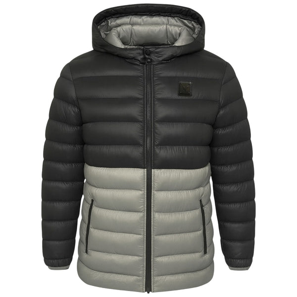 Men's Two-Tone Thick Quilted Winter Coat