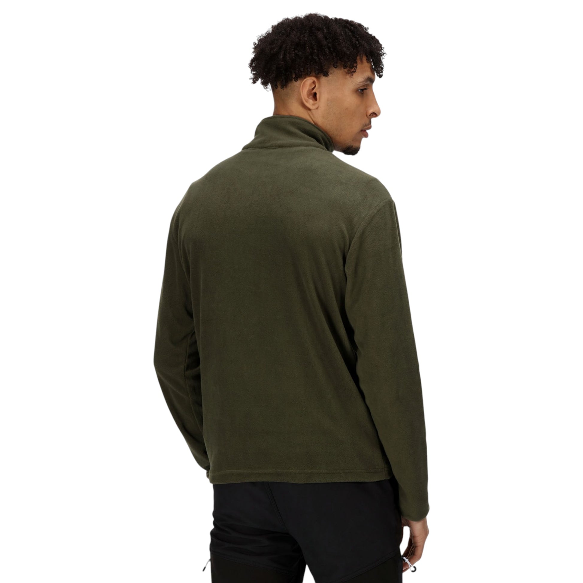 Men’s Regatta Thompson Lightweight Half Zip Fleece – Dark Khaki green Warm Outdoor Pullover