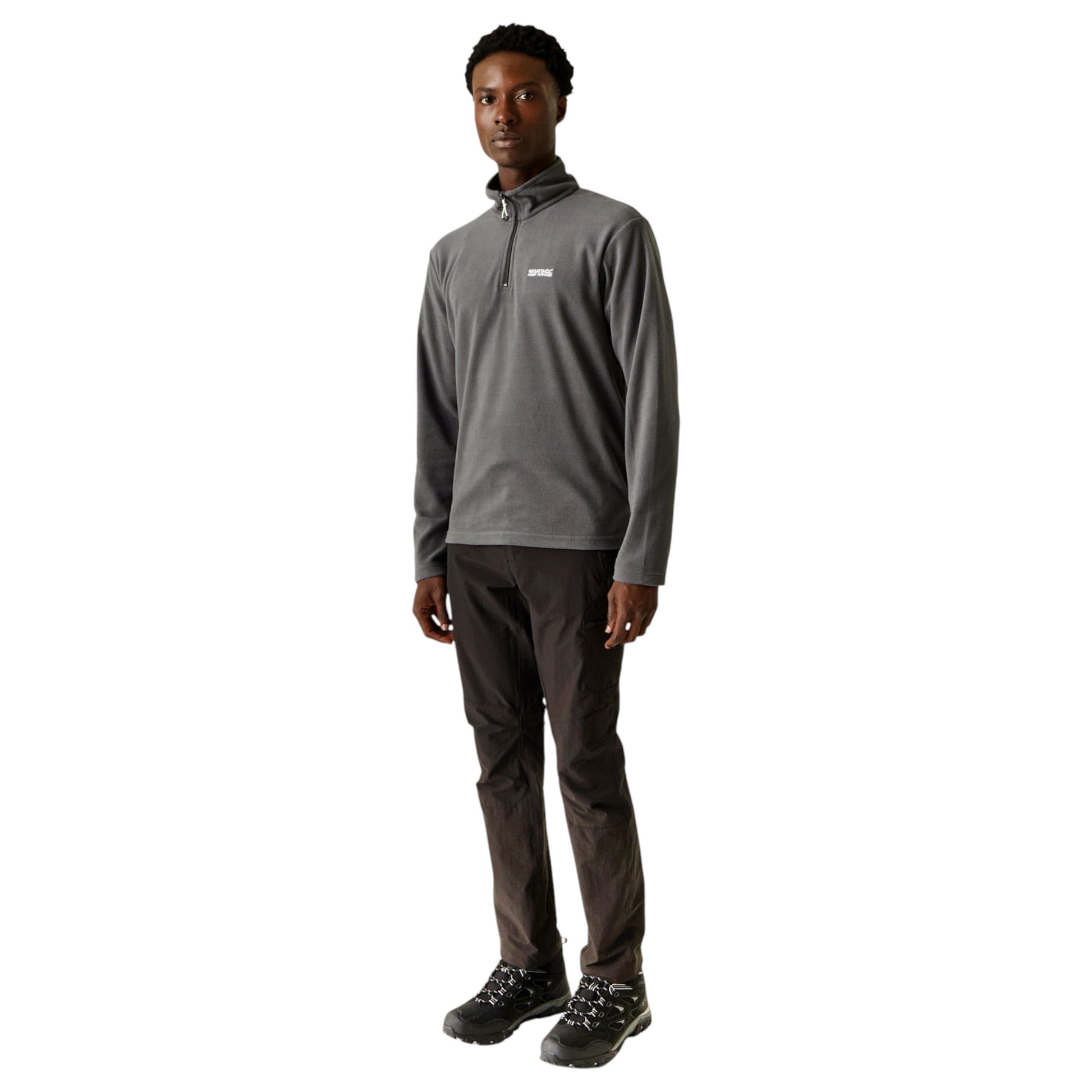 Men’s Regatta Thompson Lightweight Half Zip Fleece – Iron grey Warm Outdoor Pullover