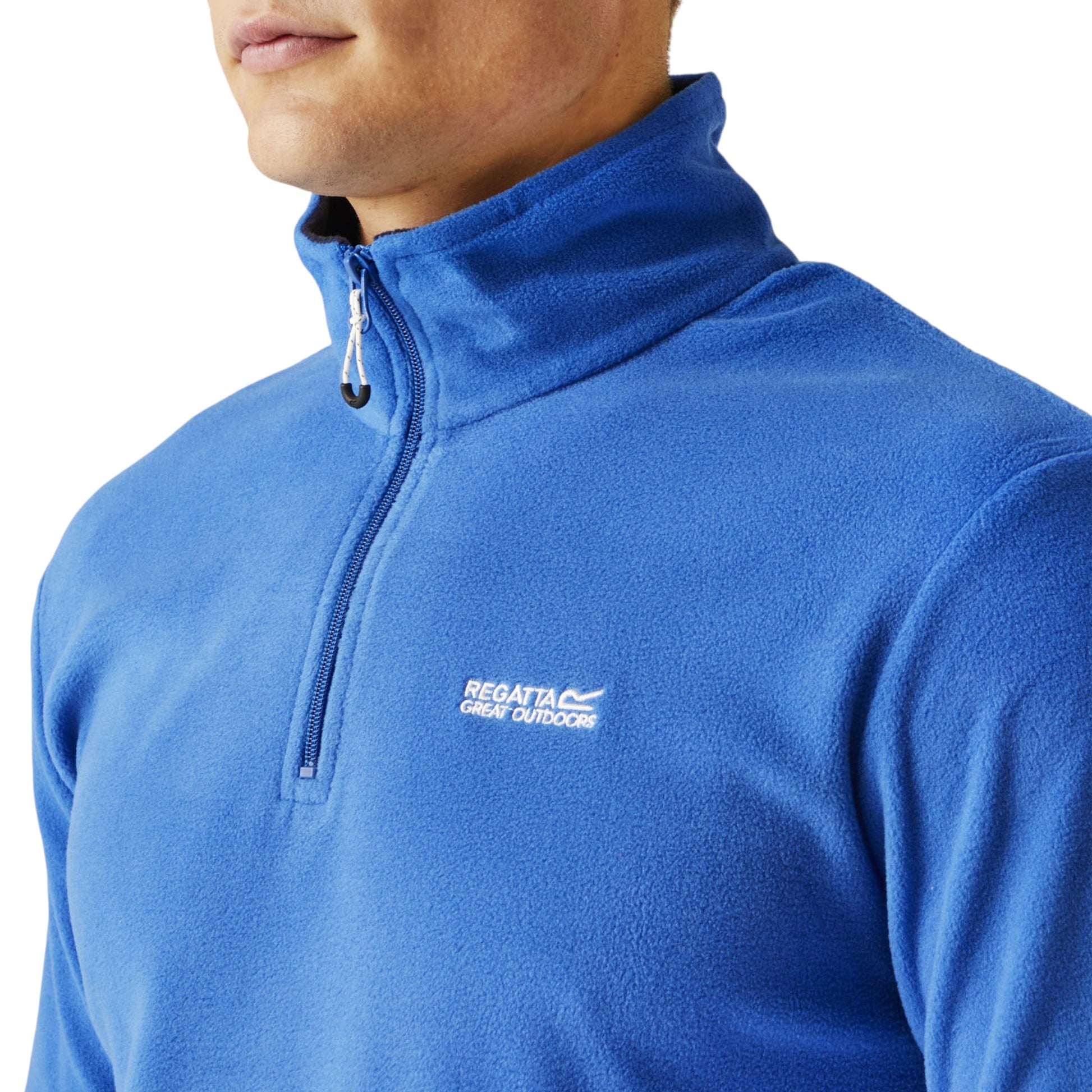 Men’s Regatta Thompson Lightweight Half Zip Fleece – Blue Warm Outdoor Pullover