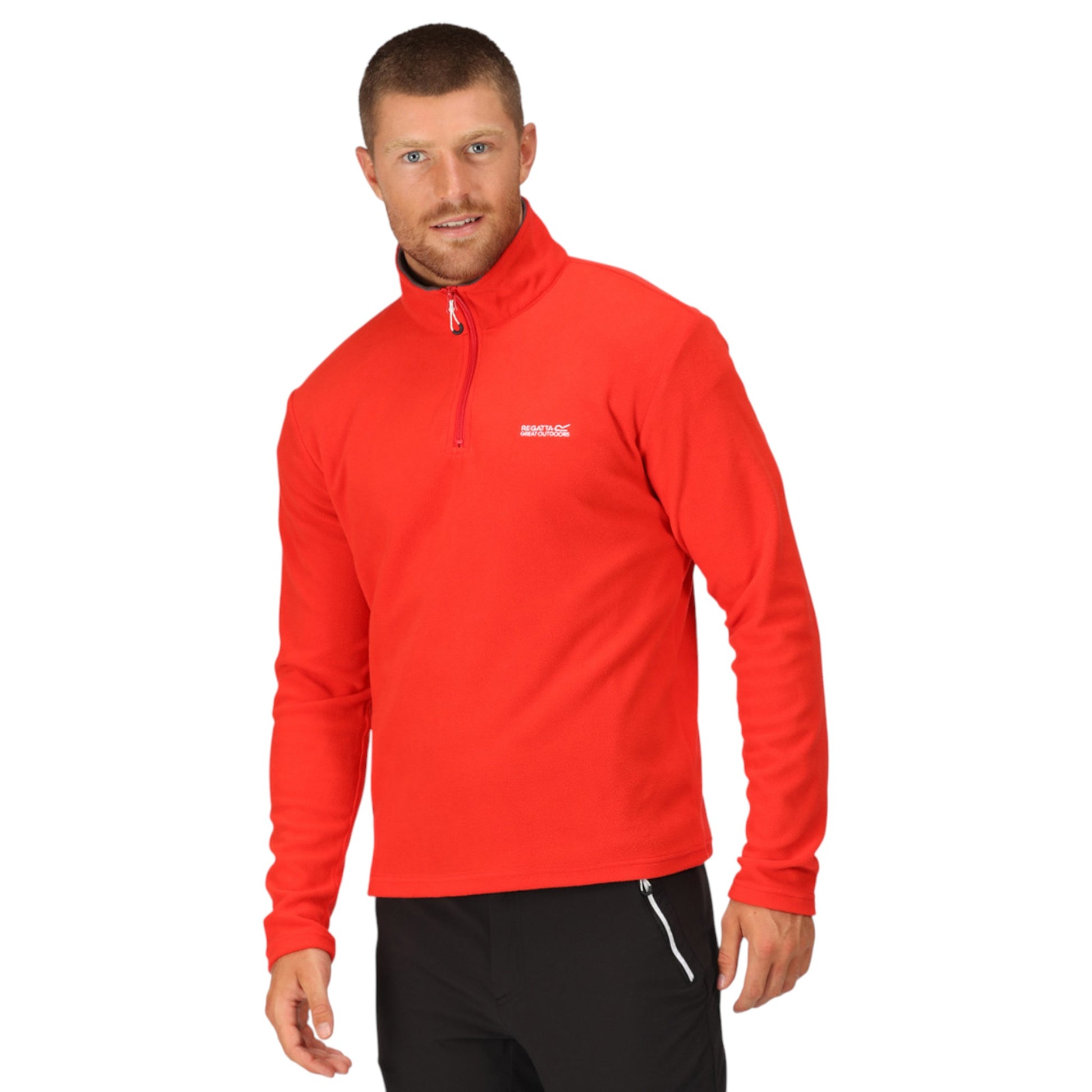 Men’s Regatta Thompson Lightweight Half Zip Fleece – Red Warm Outdoor Pullover