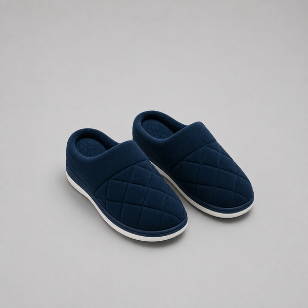 Men's Quilted Comfort Slip On Slippers