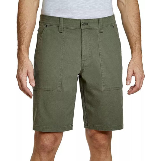 Men's weatherproof cargo-style shorts with 6-pocket design, lightweight breathable stretch fabric, straight cut, and ultra comfort fit – perfect for outdoor and casual wear.