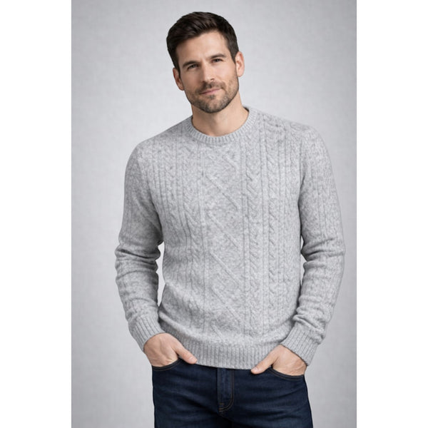 Men's Grey Chunky Knit Jumper | Size Medium (38-40" Chest)