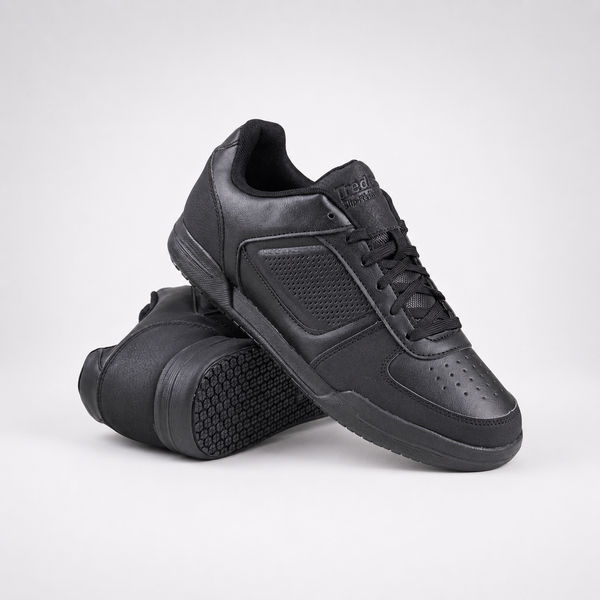 Men's Slip Resistant Memory Foam Trainers - Black