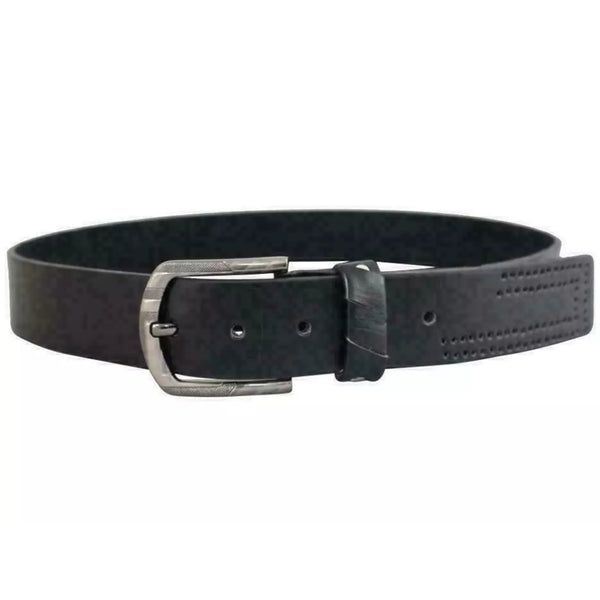Men's Nicky Adams Branded Real Leather Belt - 1.5"