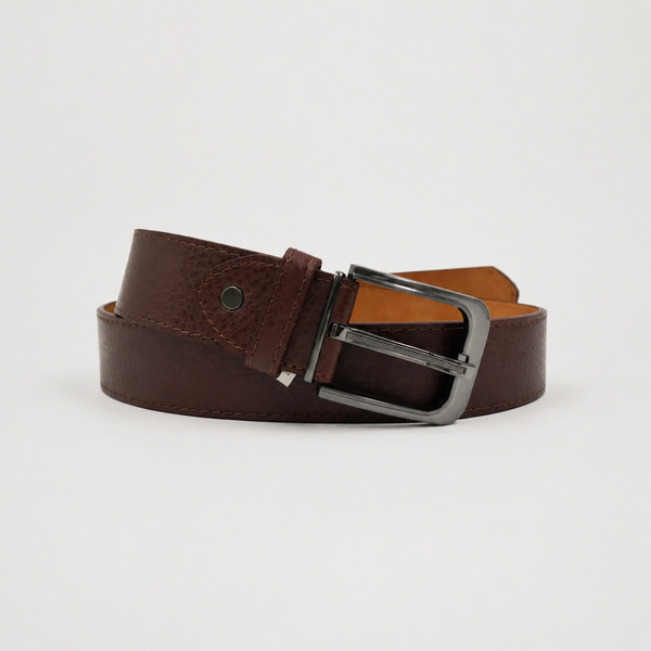 Men's Nicky Adams Textured Leather Belt - 1.5" Black or Brown