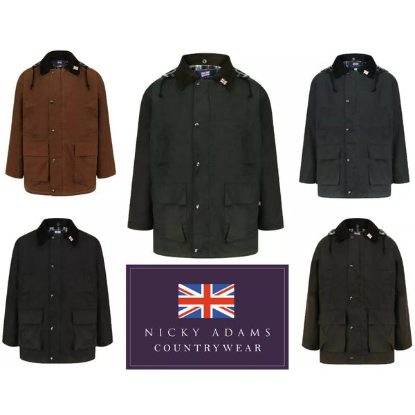 Men's Nicky Adams Branded Classic Wax Jacket