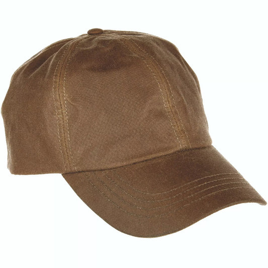 Unisex tan wax cotton waterproof cap rainproof country style