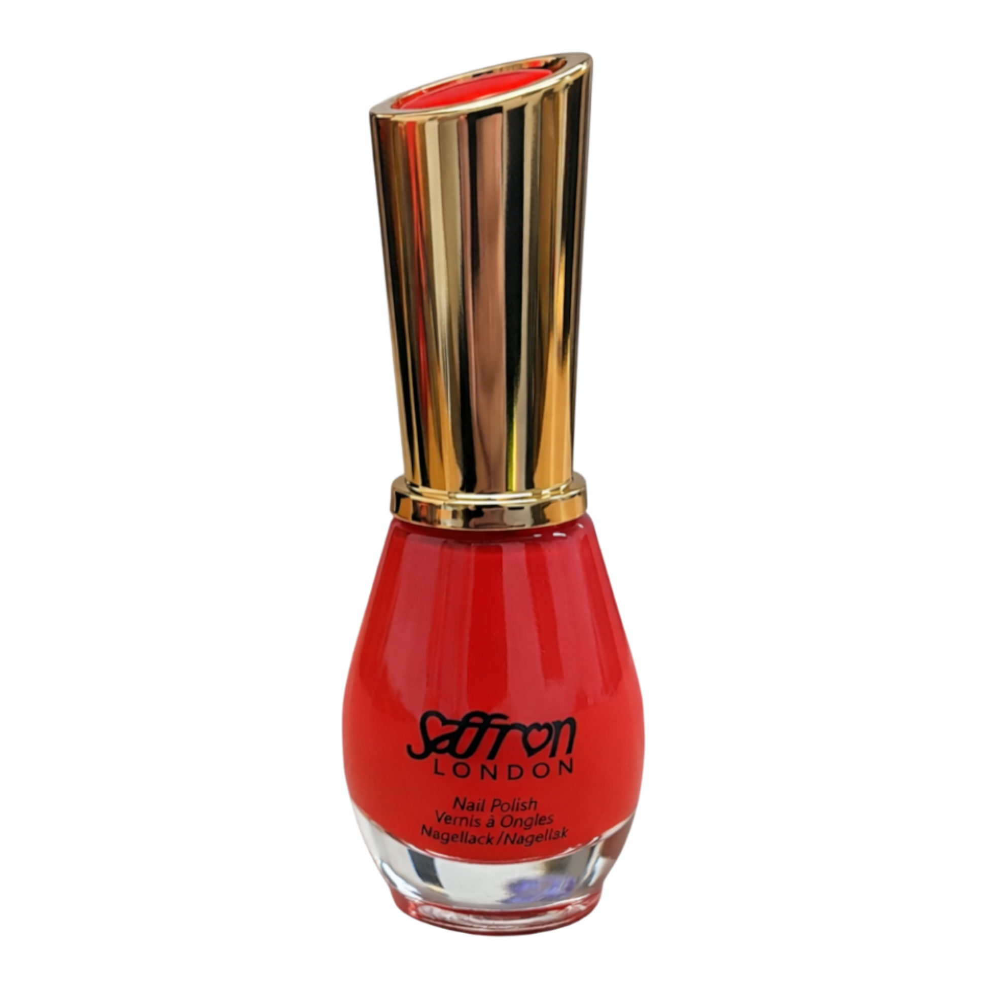 Shop Saffron London Retro Nail Polish in 6 vibrant shades. High-shine, long-lasting colour with smooth application. Perfect for salon-style nails at home.