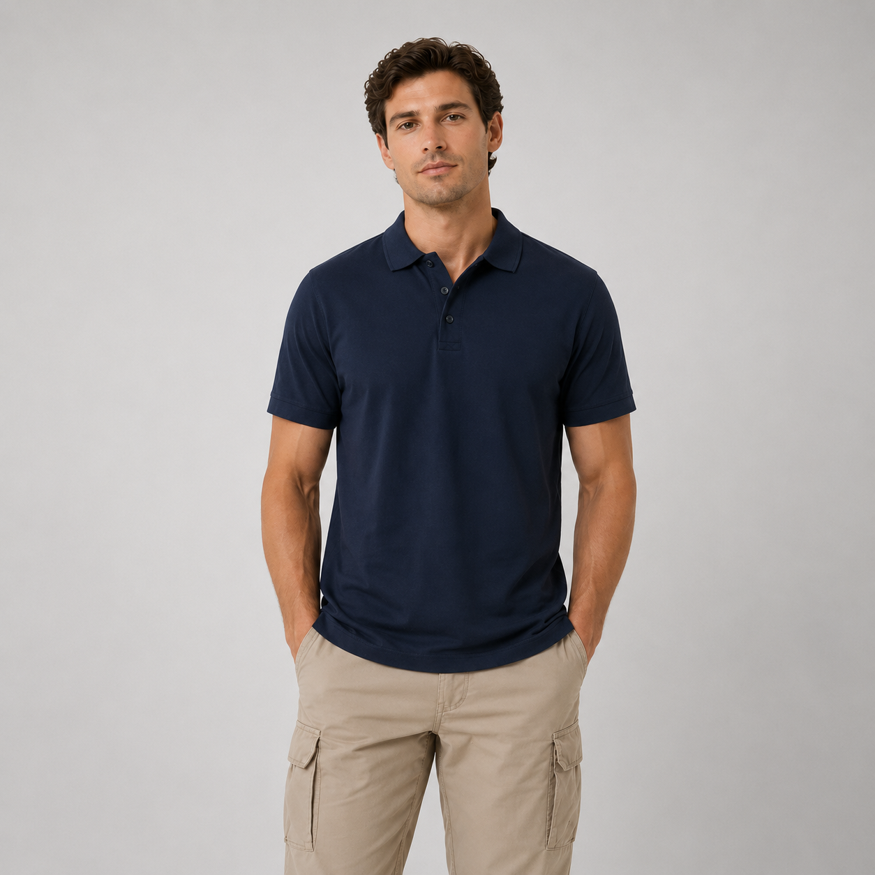 Men’s Piqué Polo Shirt | Classic Fit Cotton Polo | Essential Polo