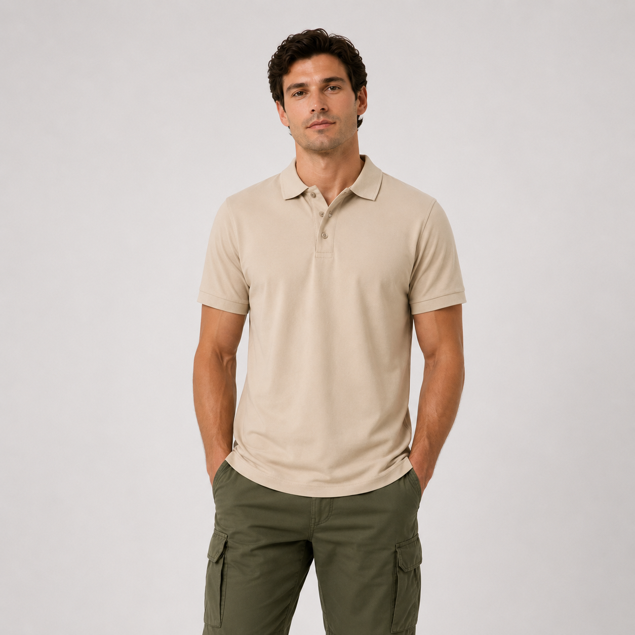 Men’s Piqué Polo Shirt | Classic Fit Cotton Polo | Essential Polo