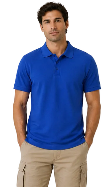 Men's Nicky Adams Classic Piqué Polo (Royal)
