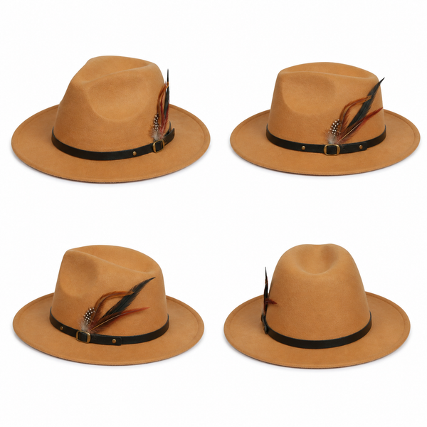 Nicky Adams Fedora Hat (Beige)