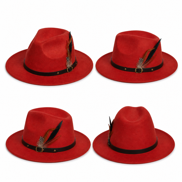 Nicky Adams Fedora Hat (Rust)