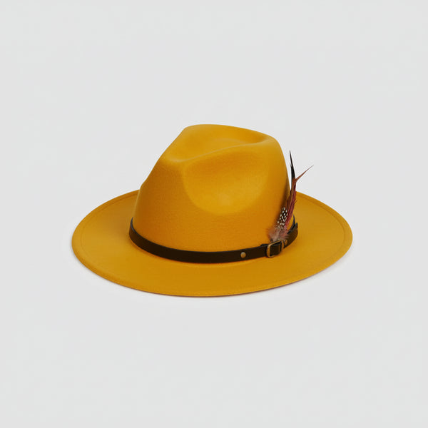Nicky Adams Fedora Hat (Mustard)